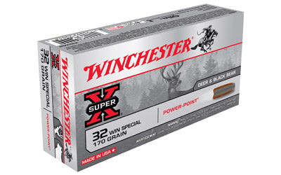Winchester Super-X, 32 WIN Special, 170 Grain, Power Point, 20 Round Box X32WS2