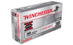 Winchester Super-X, 38 Special, 148 Grain, Lead Wadcutter, 50 Round Box X38SMRP