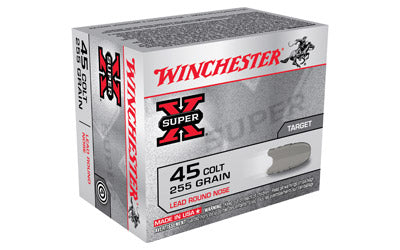 Winchester Super-X, 45LC, 255 Grain, Lead Round Nose, 20 Round Box X45CP2