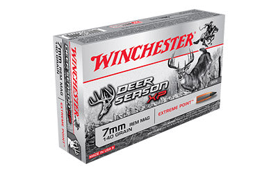Winchester Deer Season, 7MM Rem, 140 Grain, Extreme Point Polymer Tip, 20 Round Box X7DS