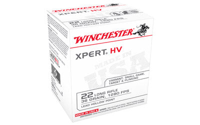 Winchester Xpert, 22LR, 36 Grain, Lead Hollow Point, 500 Round Brick XPERT22