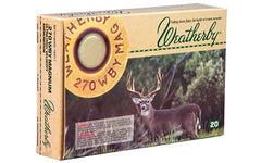 Weatherby Ammunition,270 Weatherby, 130 Grain, Spire Point, 20 Round Box H270130SP