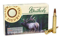 Weatherby Select Plus Ammunition, 300 Weatherby, 180 Grain, Nosler AccuBond, 20 Round Box N300180ACB