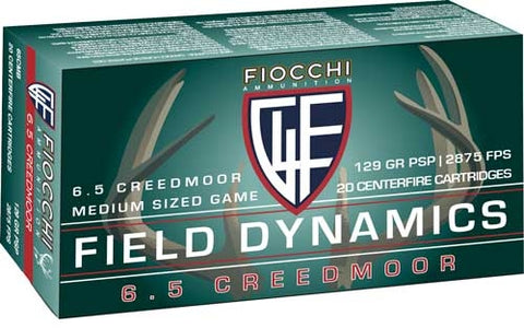 Fiocchi 6.5 Creedmoor 129Gr. Psp 20-Pack 65Cmb