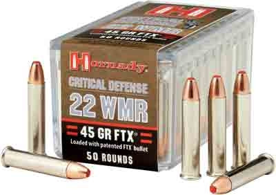Hornady Ammo Critical Defense .22Wmr 45gr. FTX 50-Pack