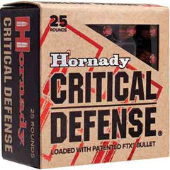 Hornady Ammo Critical Defense .32Hrm 80gr. FTX 25-Pack