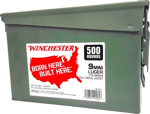 Win Ammo 9Mm Luger (Case Of 2)