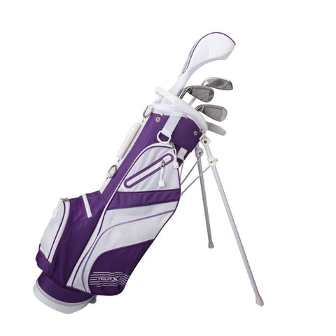 Tour X Size 2 Purple 5pc Jr Golf Set w/Stand Bag