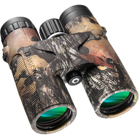 Barska 10x42 WP Blackhawk Green Lens Binoculars in Mossy Oak