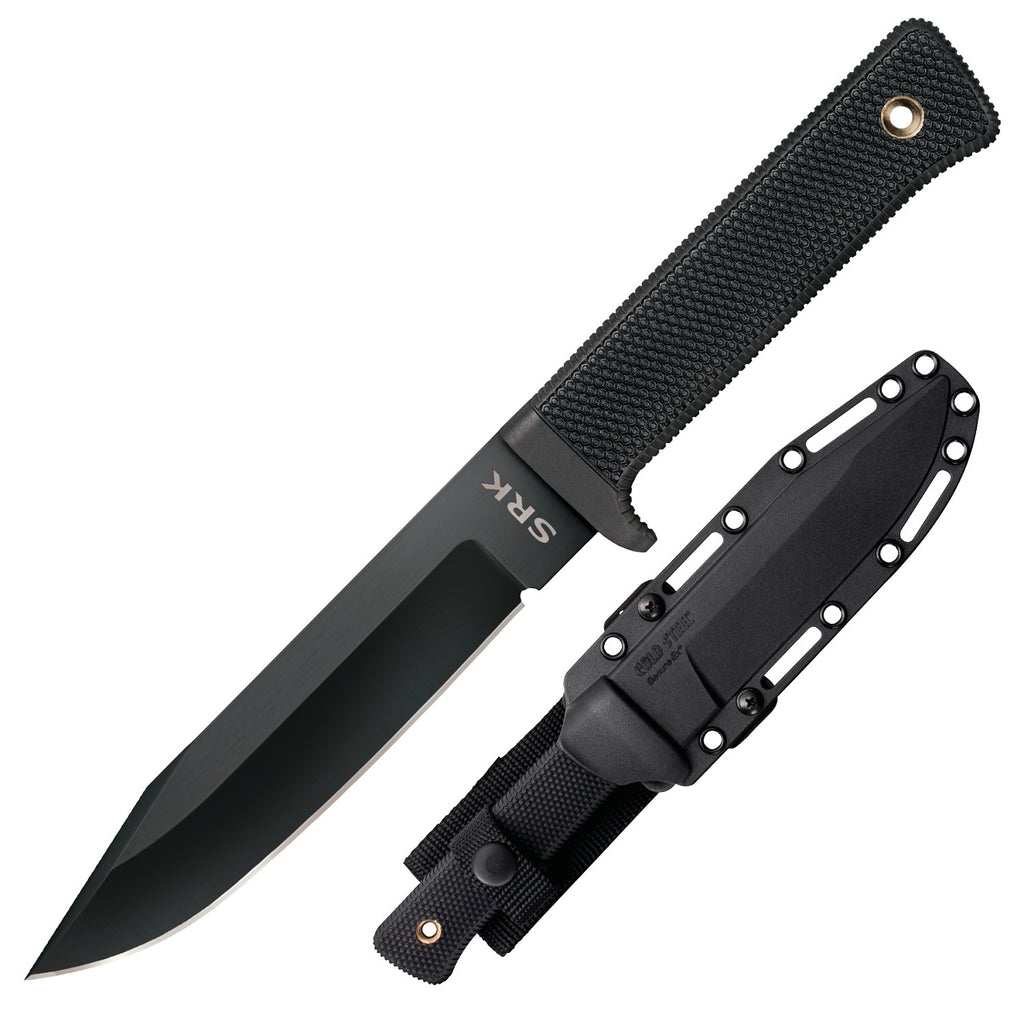 Cold Steel SRK Fixed Blade 6.0 in Black Plain Polymer Handle
