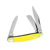 Old Timer 3 5/16" Middleman 3 Knife Yellow Handle