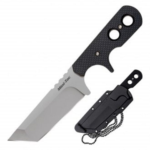 Cold Steel Mini Tac Fixed Blade 3.62 in Plain G-10 Handle