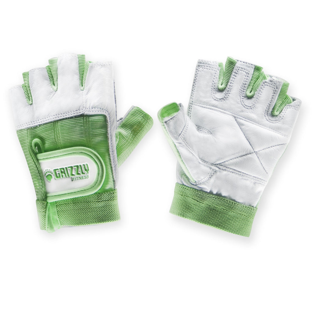Womens Green Grizzly Paw Gloves - XS